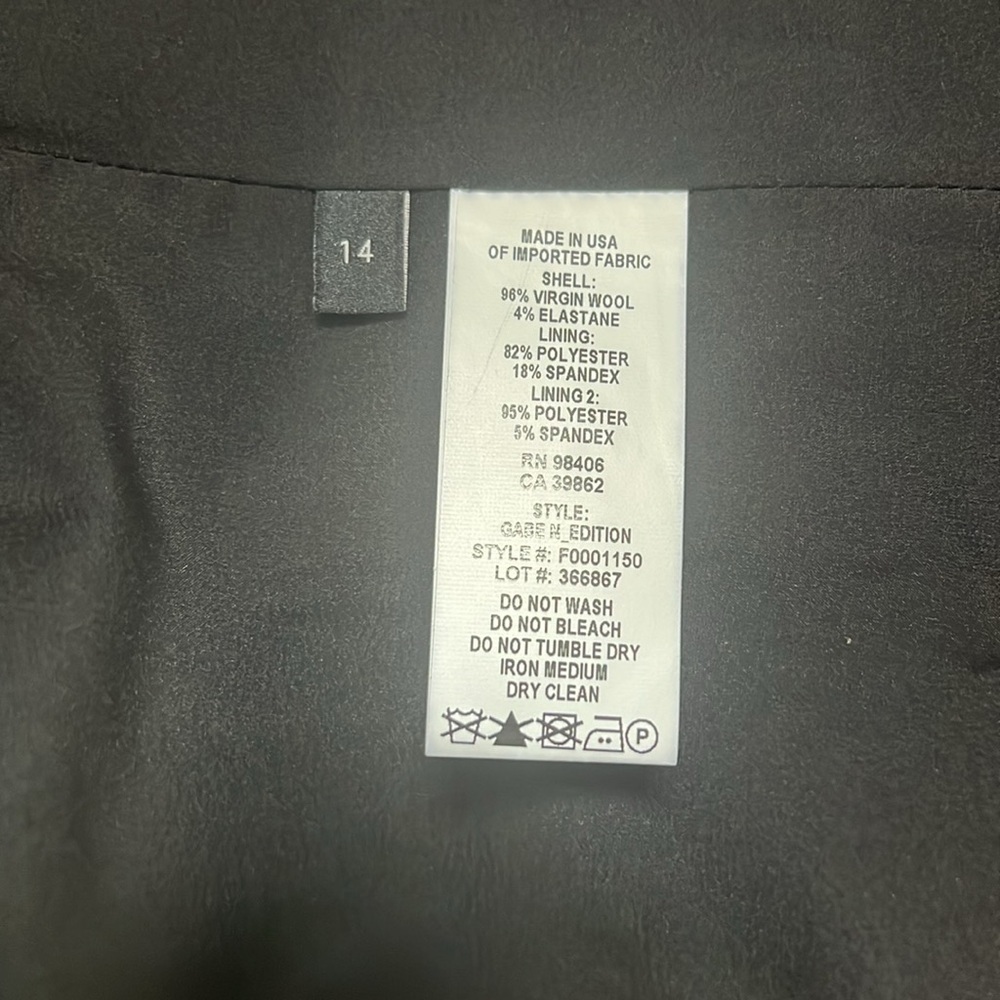 Theory Gabe N blazer in stretch wool, size 14, NWT - Picture 8 of 9